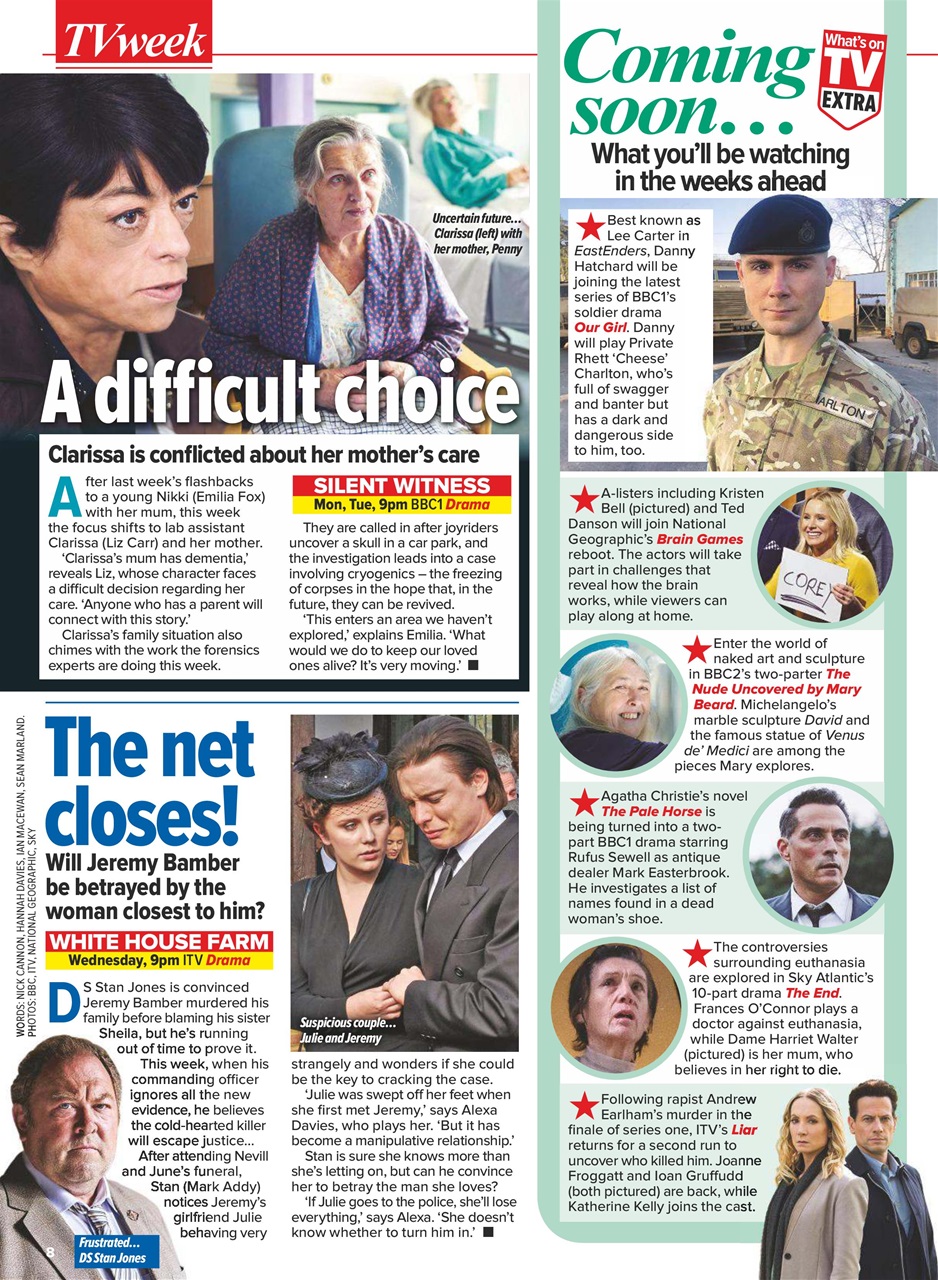 What's on TV Preview Pages