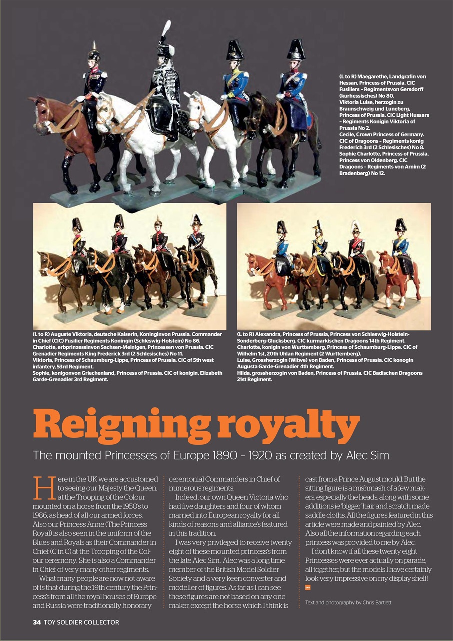 Toy Soldier Collector and Historical Figures Preview Pages