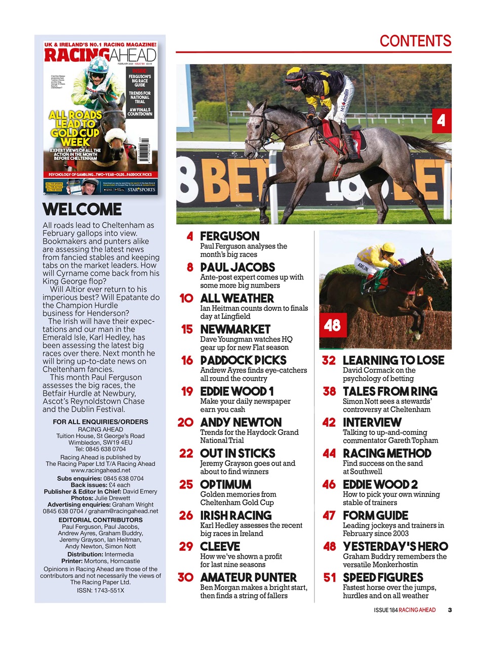 Racing Ahead Preview Pages