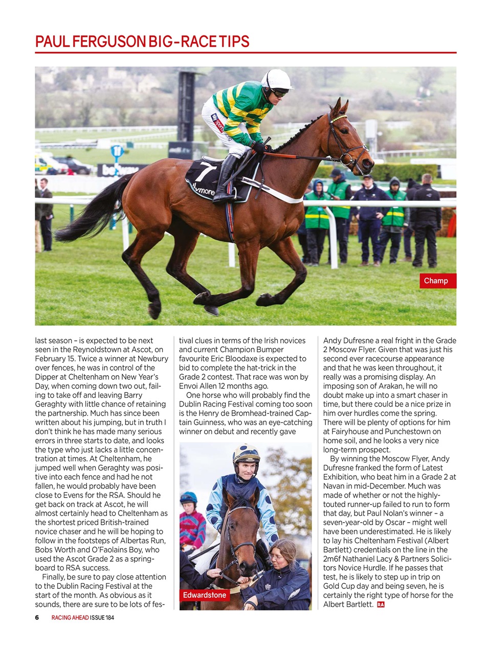 Racing Ahead Preview Pages