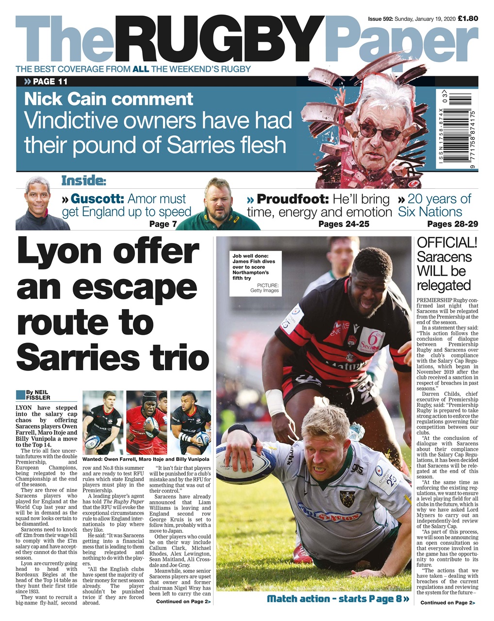 The Rugby Paper Preview Pages