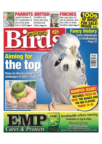 Cage & Aviary Birds issue 22/01/2020