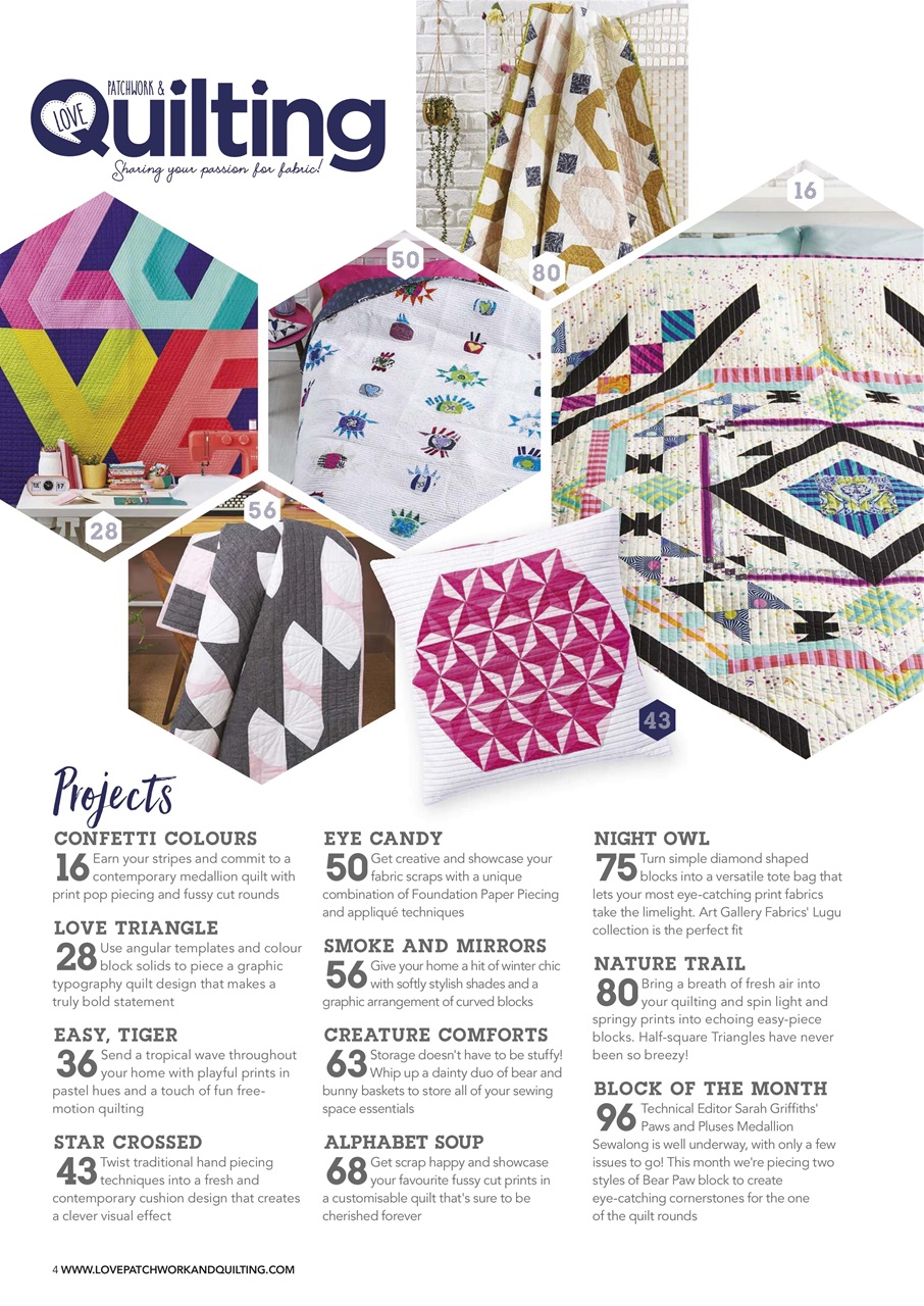 Love Patchwork & Quilting Preview Pages