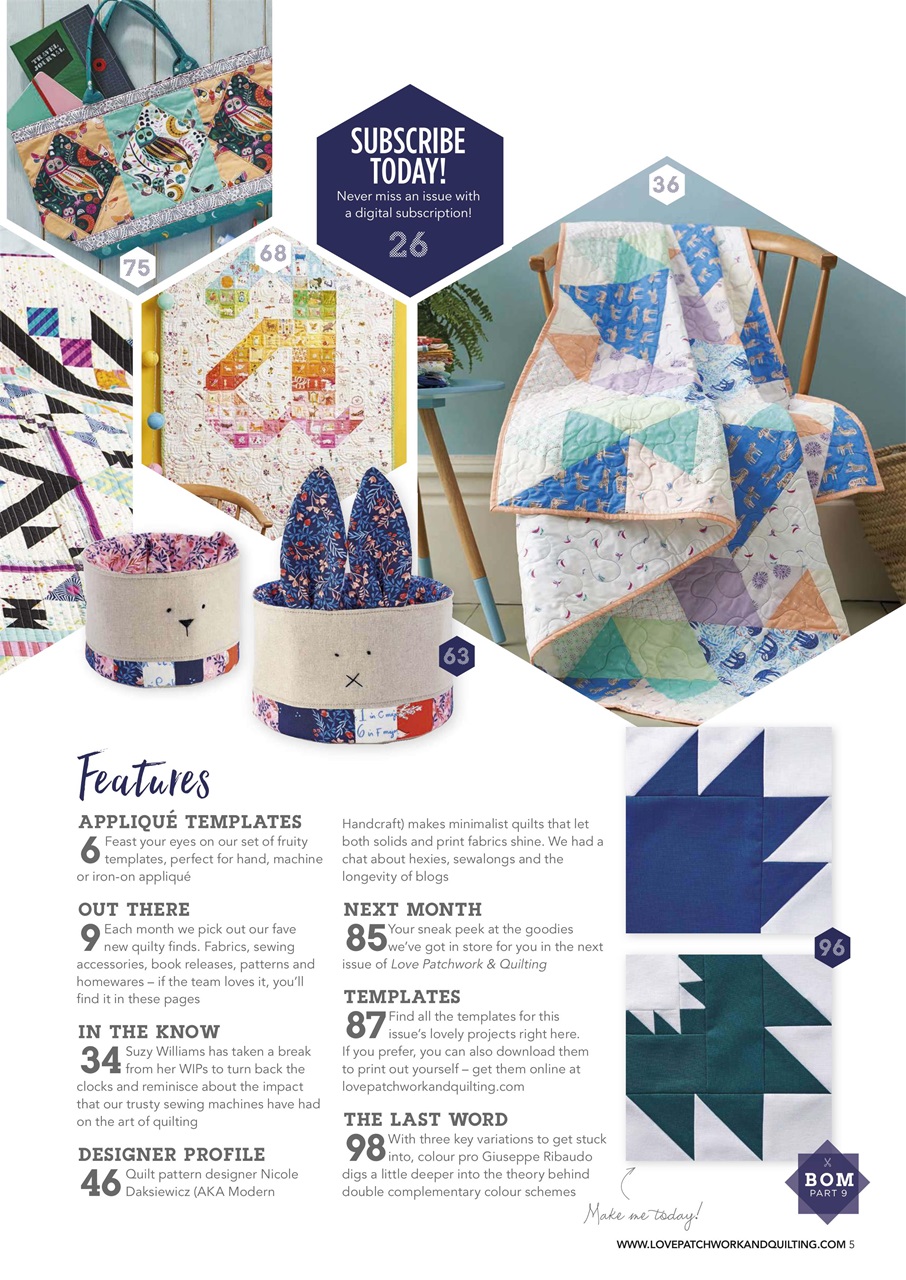 Love Patchwork & Quilting Preview Pages