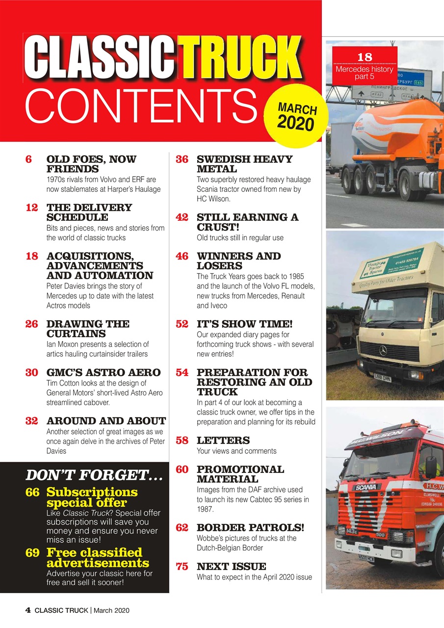 Classic Truck (OLD) Preview Pages