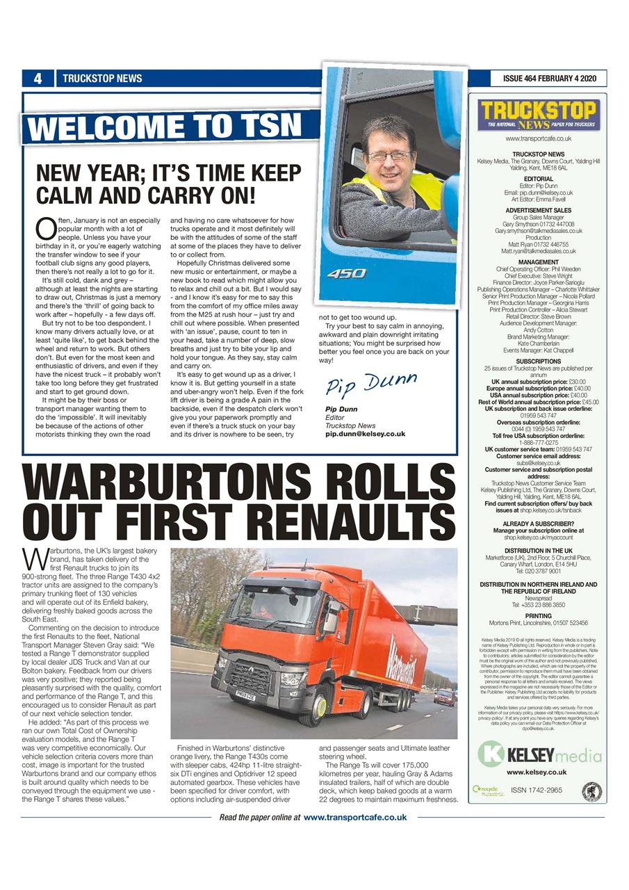 Truckstop News Preview Pages