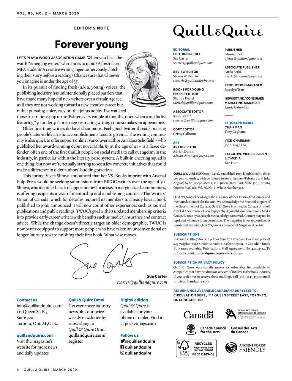 Quill & Quire Preview Pages