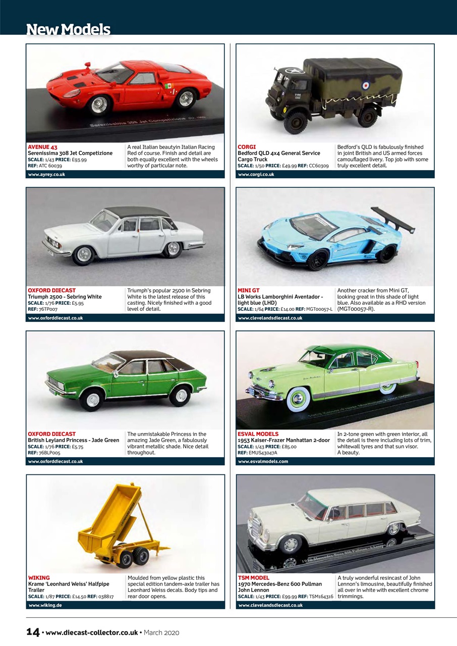 Diecast Collector Preview Pages