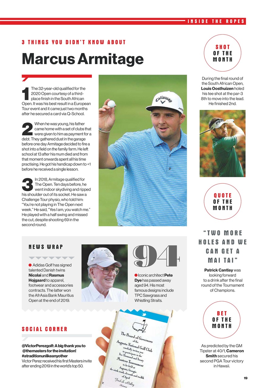 Golf Monthly Preview Pages