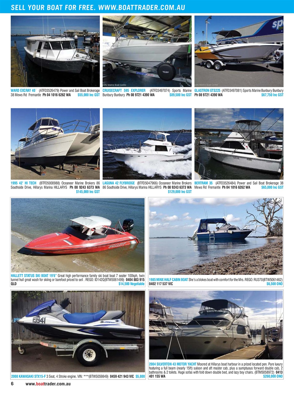Boat Trader Australia Preview Pages