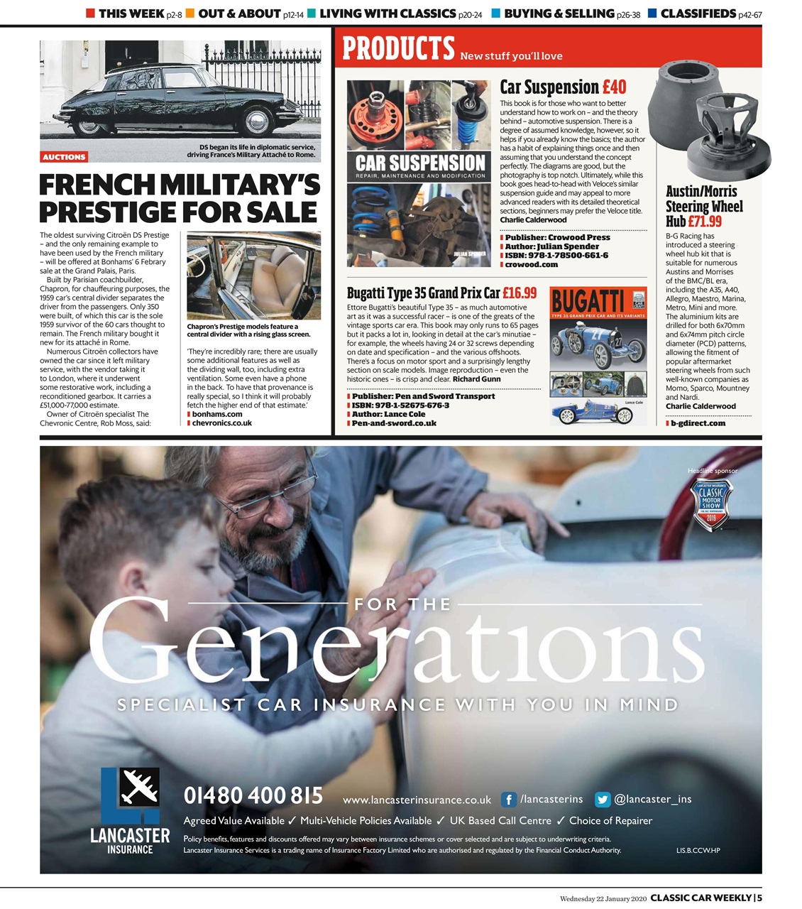 Classic Car Weekly Preview Pages