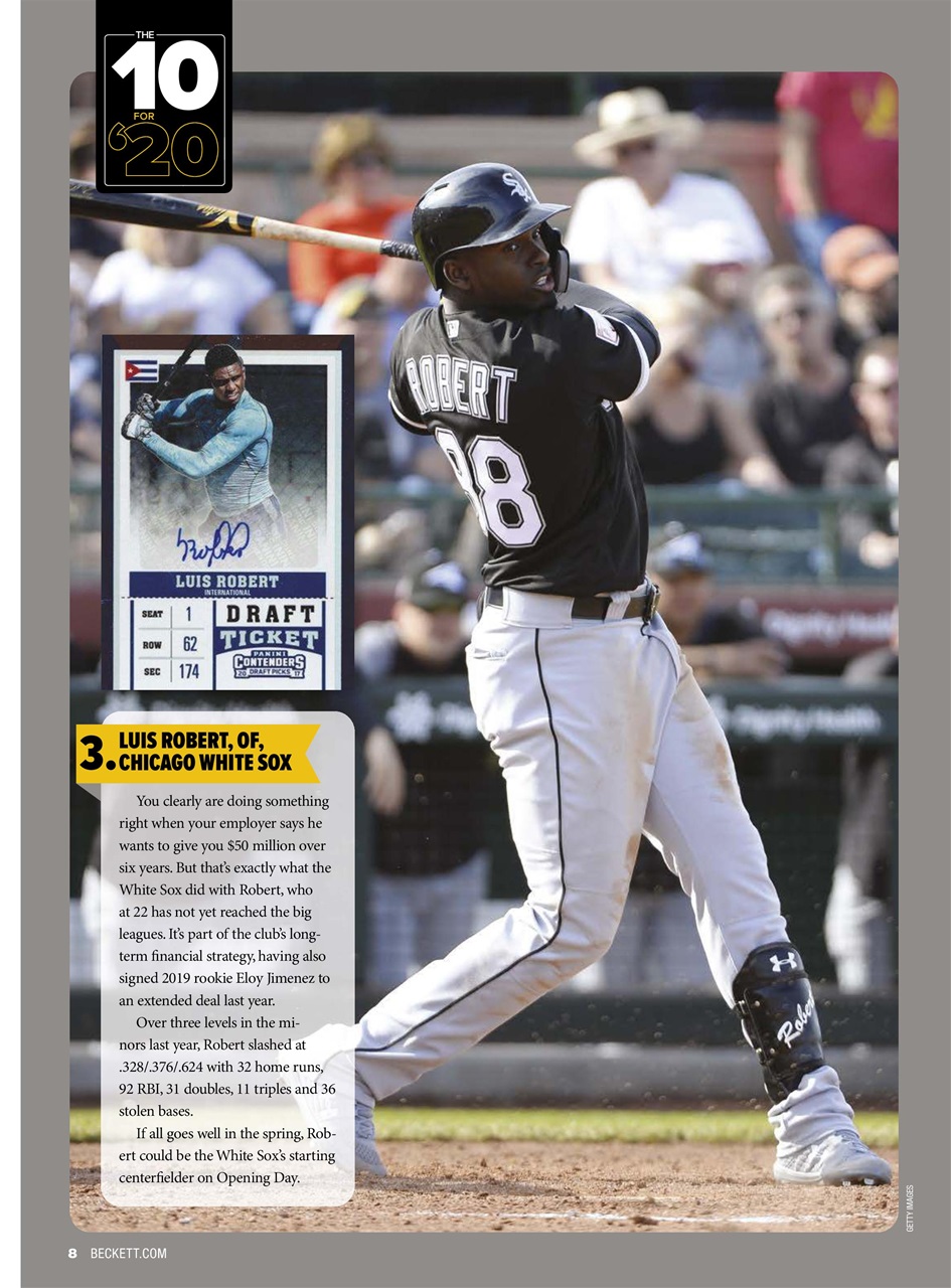 Beckett Baseball Magazine Preview Pages