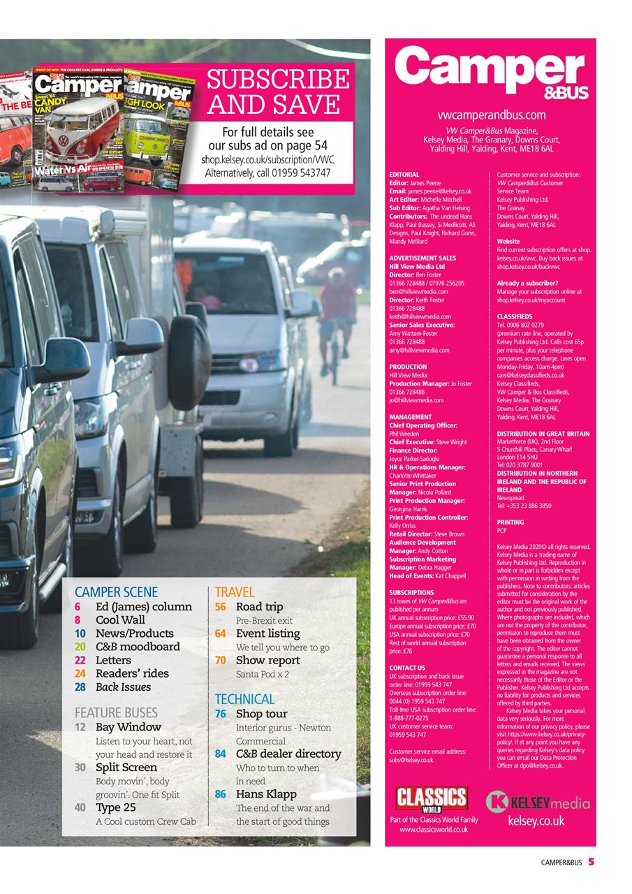 VW Camper Preview Pages