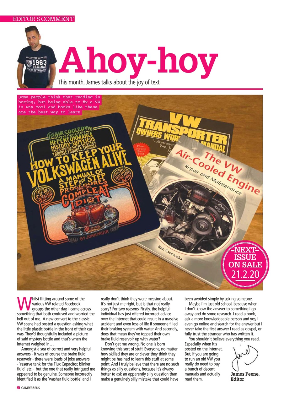 VW Camper Preview Pages