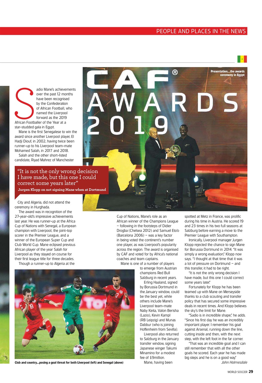 World Soccer Preview Pages