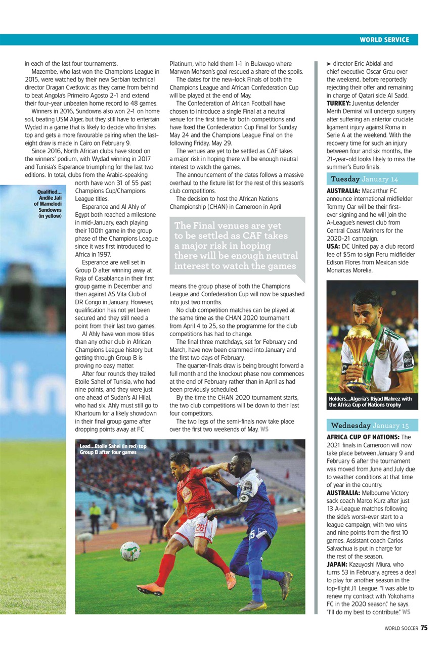 World Soccer Preview Pages