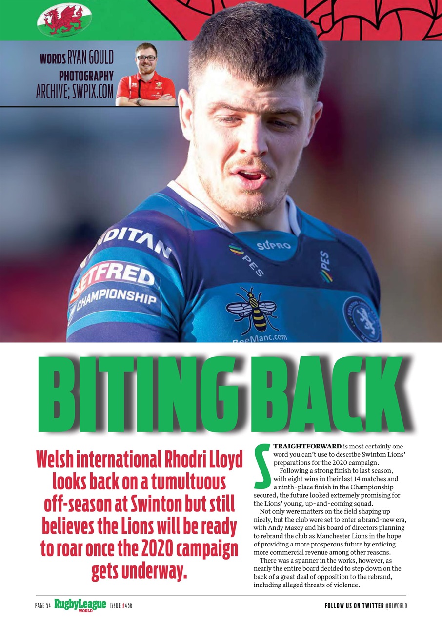 Rugby League World Preview Pages