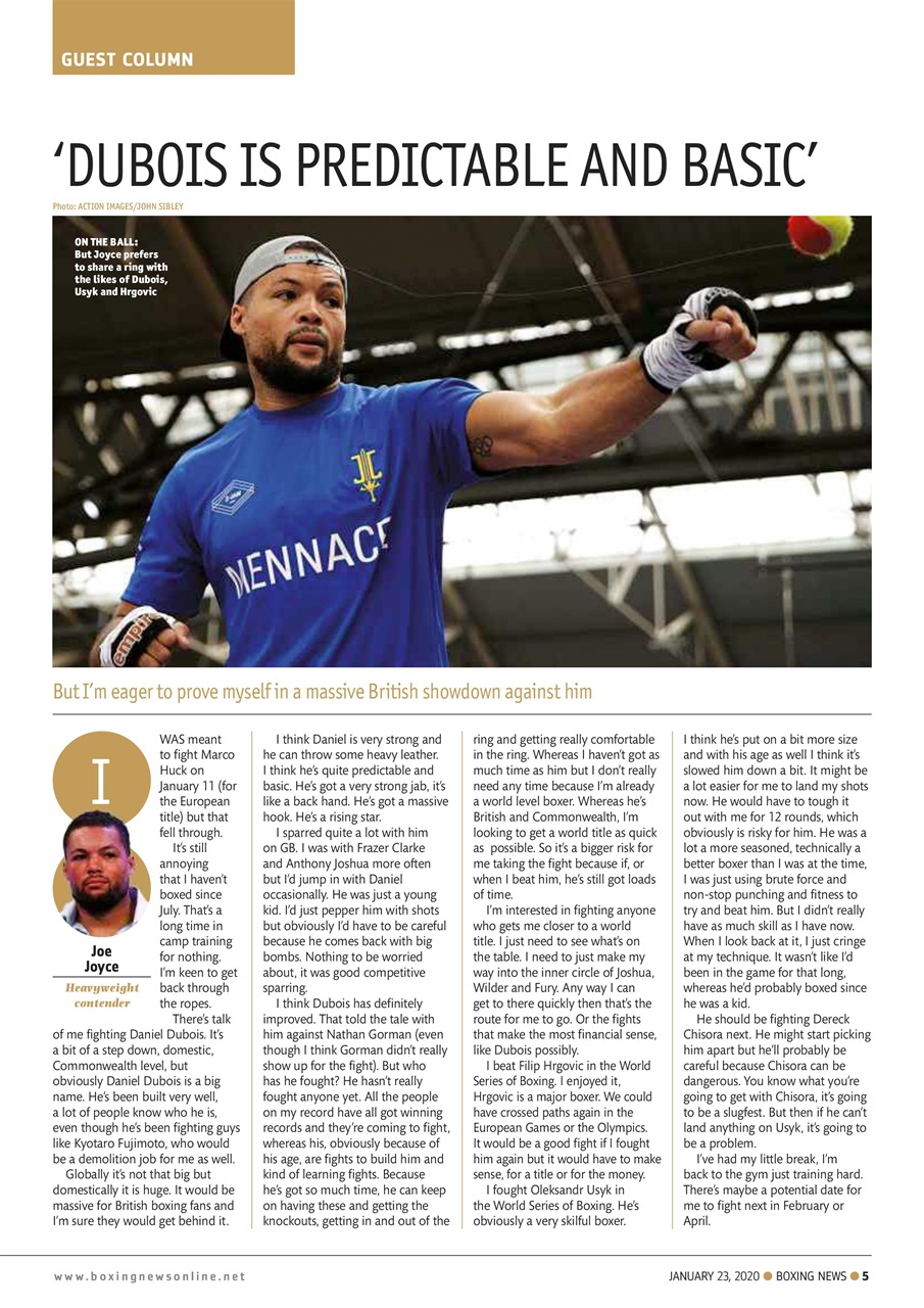 Boxing News Preview Pages