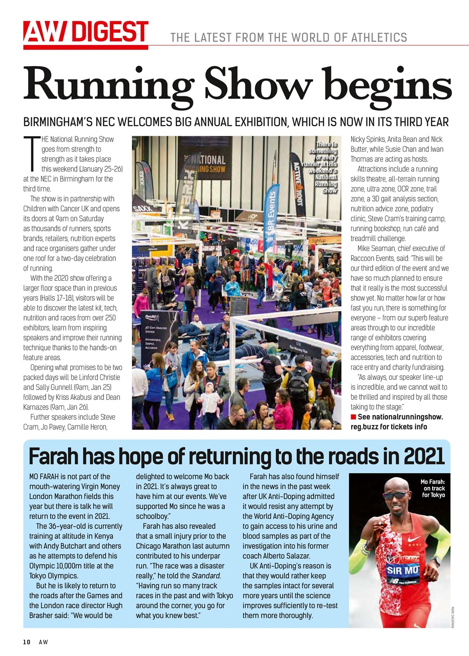 AW – Athletics Weekly Magazine Preview Pages