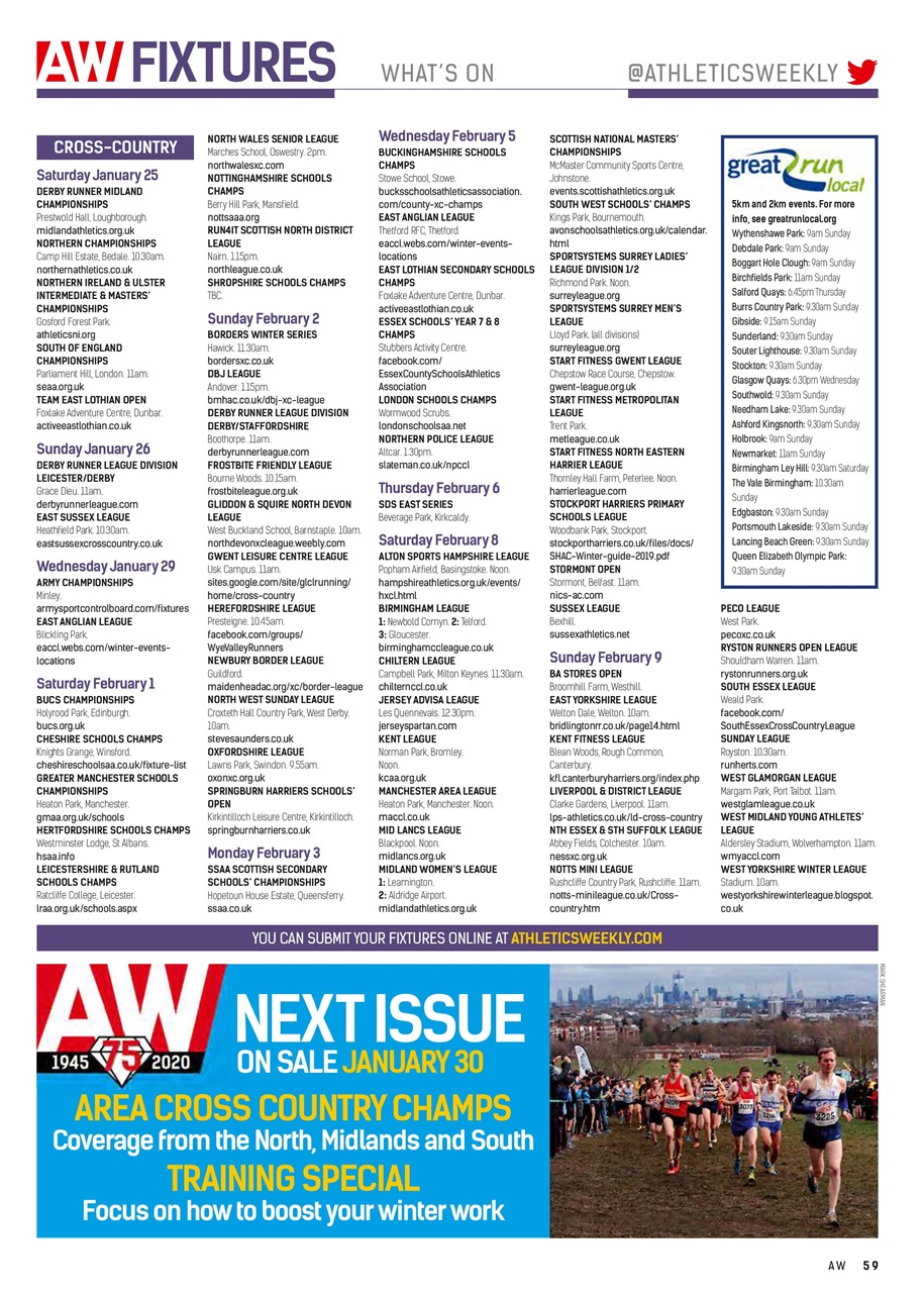 AW – Athletics Weekly Magazine Preview Pages
