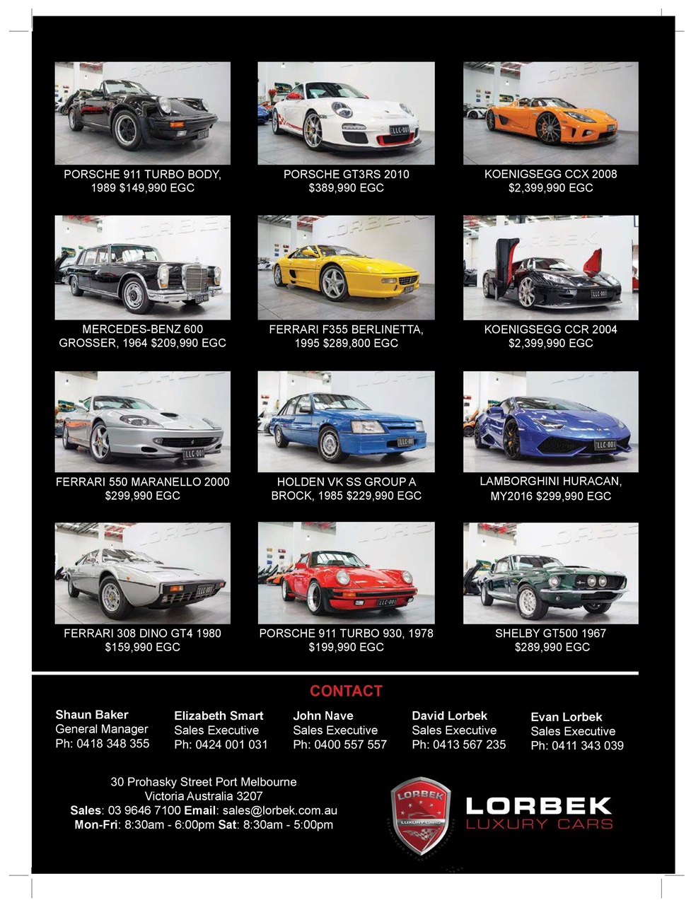 JUST CARS Preview Pages