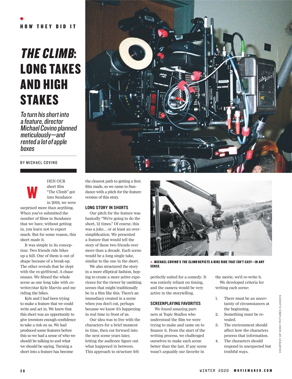 MovieMaker Magazine Preview Pages