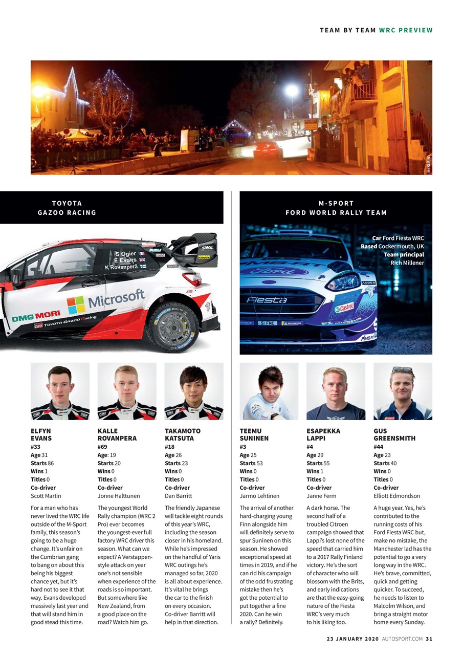 Autosport Preview Pages