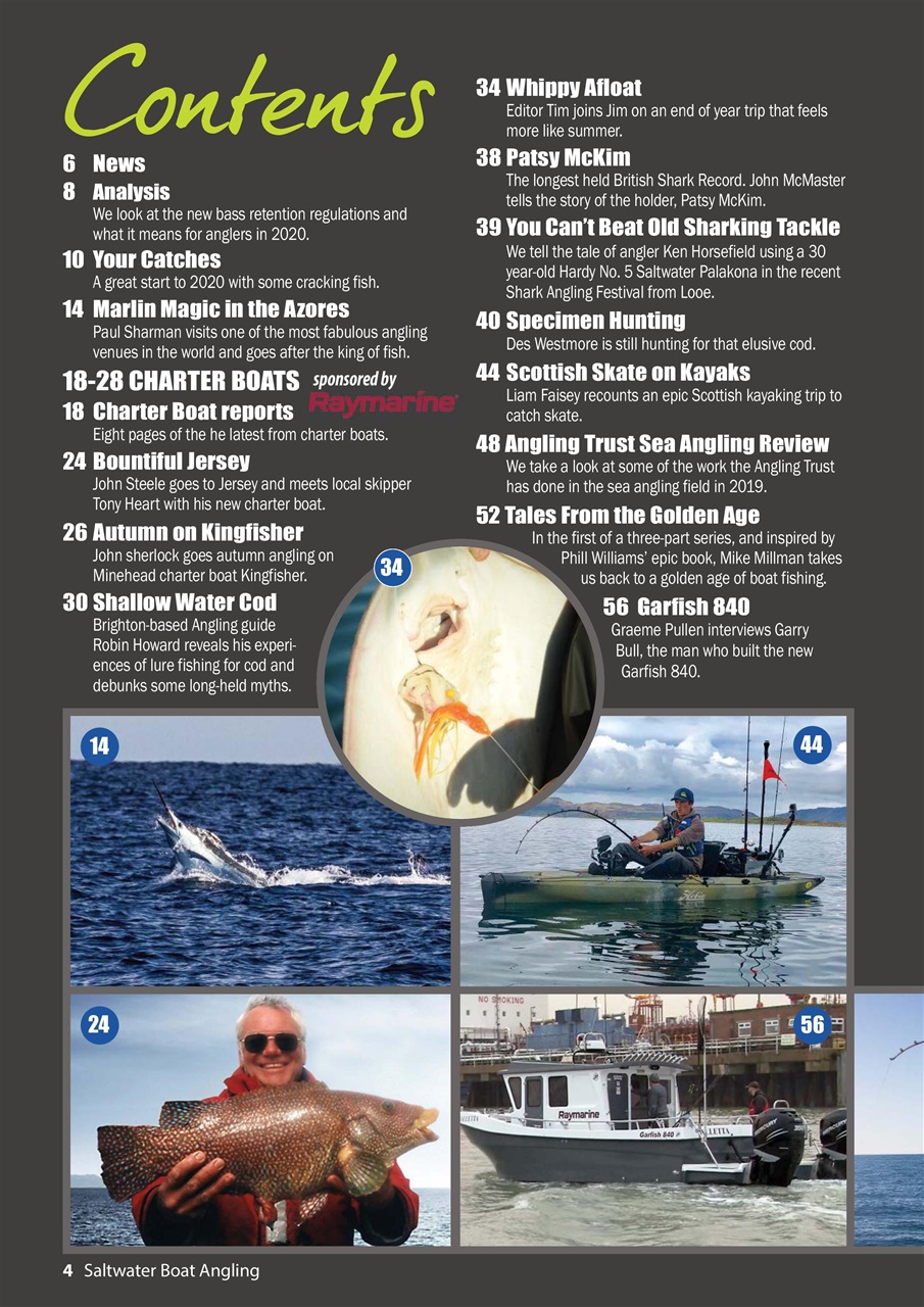 Saltwater Boat Angling Preview Pages