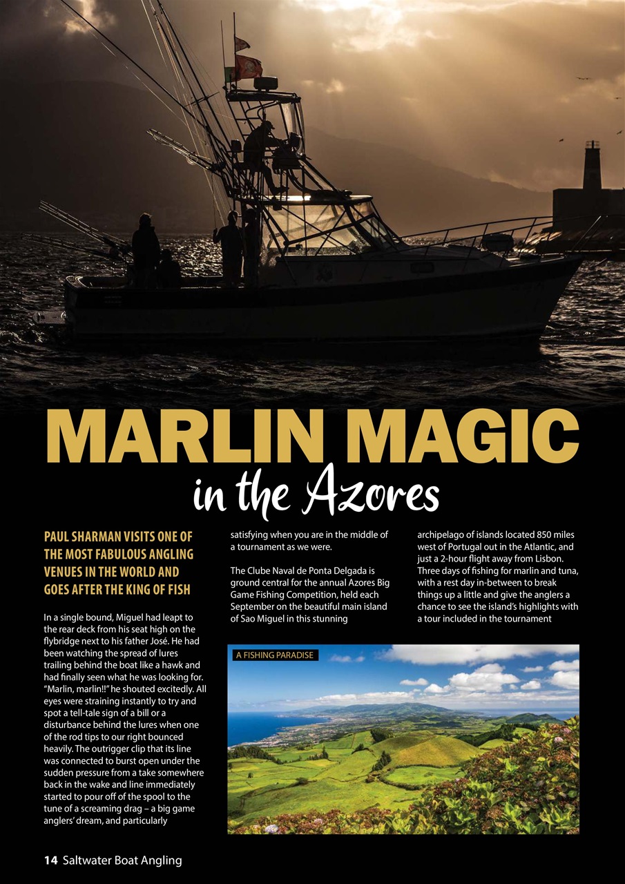 Saltwater Boat Angling Preview Pages