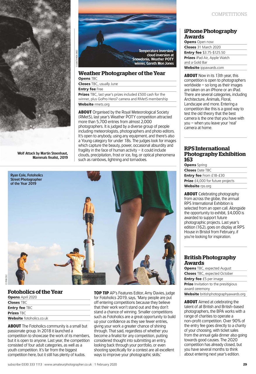 Amateur Photographer Preview Pages