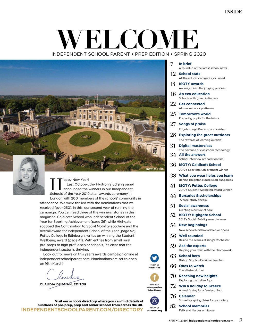 Independent School Parent Preview Pages