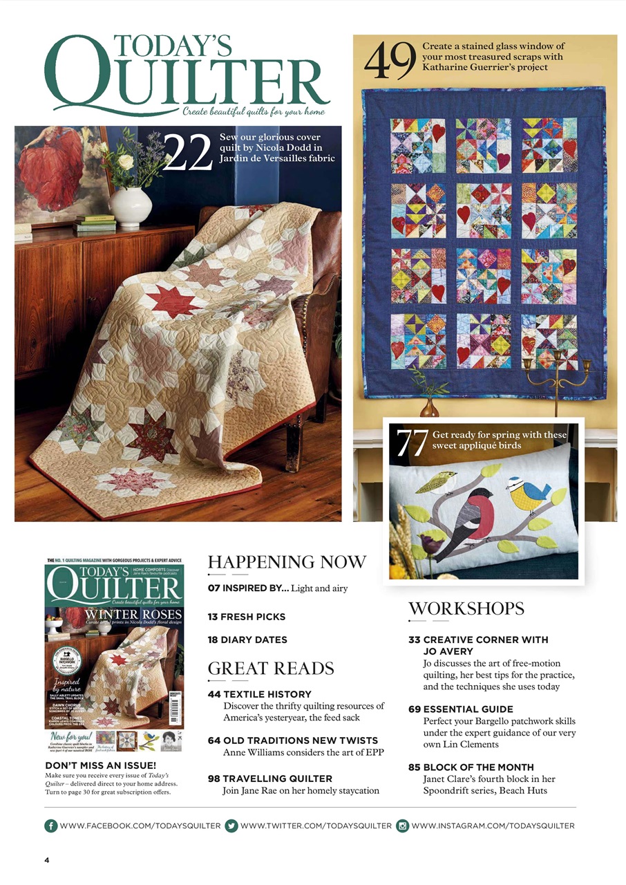 Today’s Quilter Preview Pages