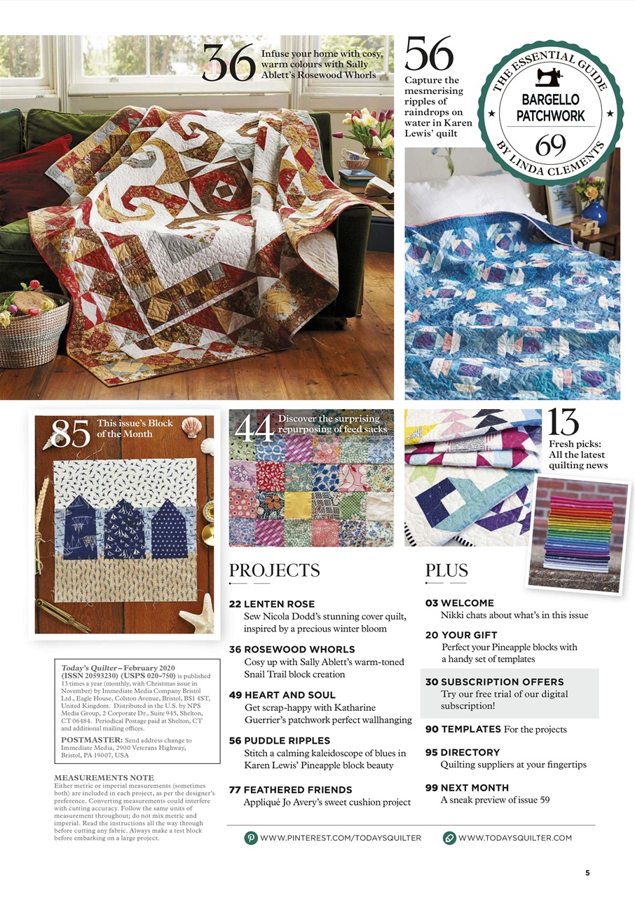 Today’s Quilter Preview Pages