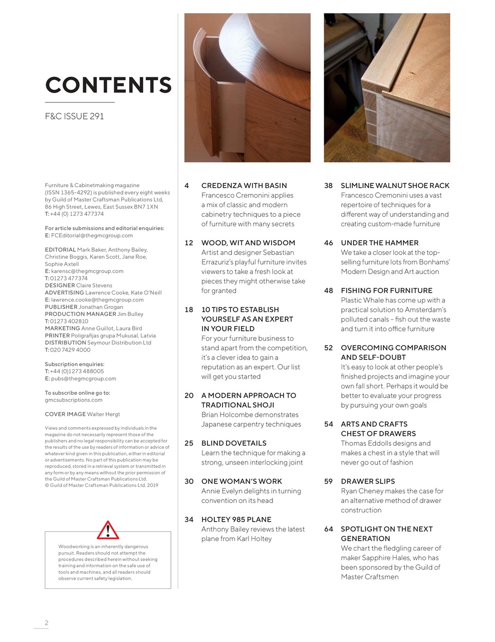 Furniture & Cabinetmaking Preview Pages