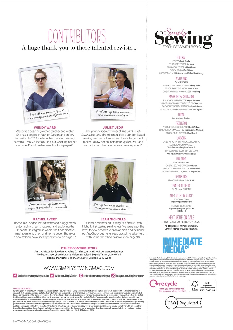 Simply Sewing Preview Pages