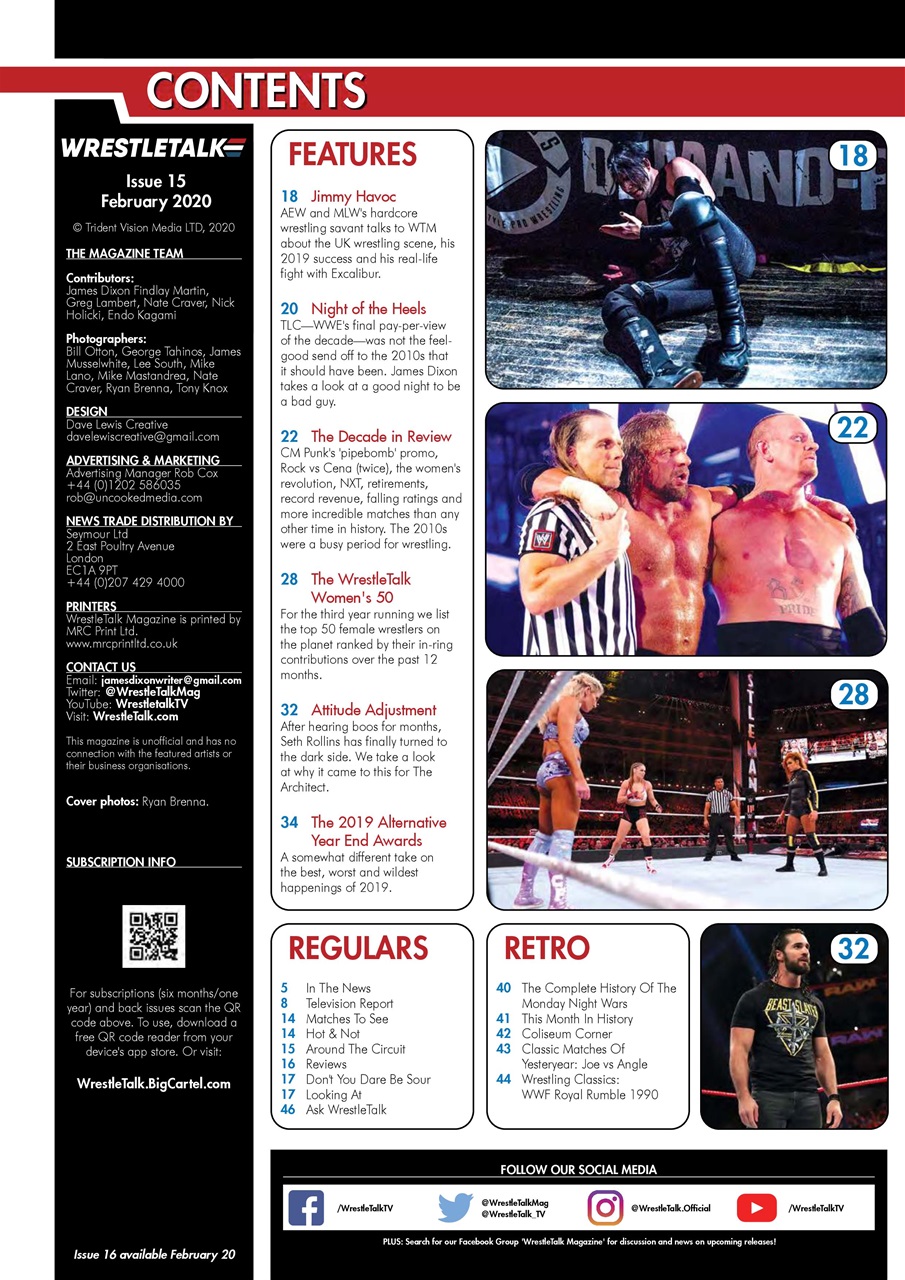 Wrestletalk Magazine Preview Pages