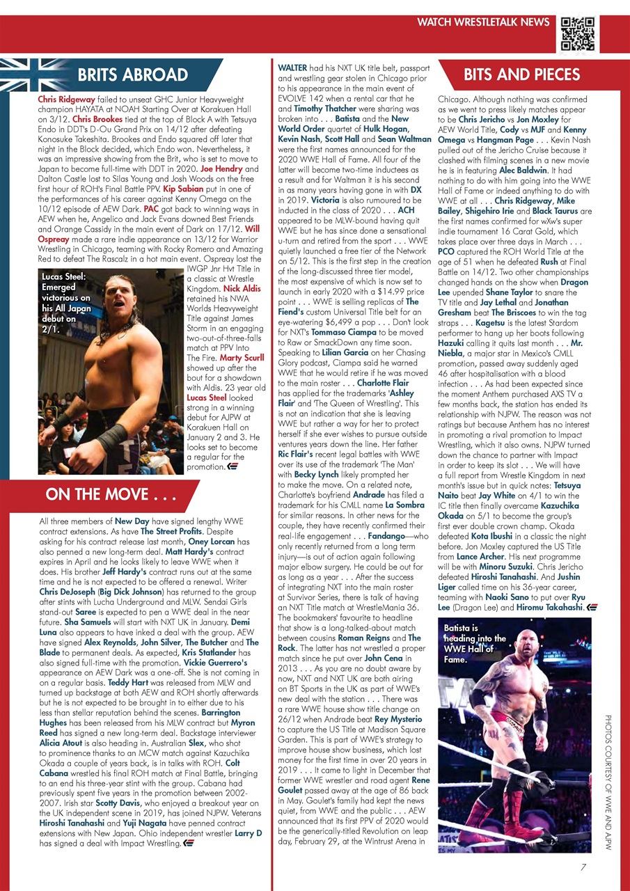 Wrestletalk Magazine Preview Pages