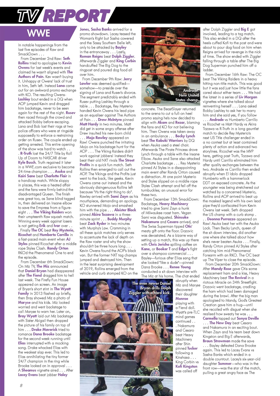Wrestletalk Magazine Preview Pages