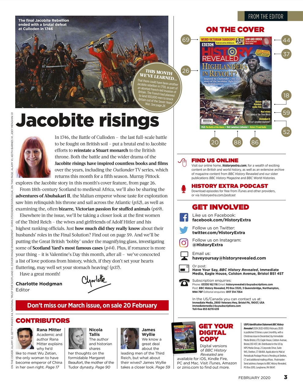 BBC History Revealed Magazine Preview Pages