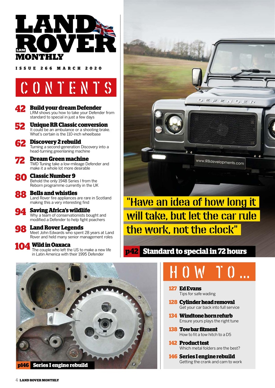 Land Rover Monthly Preview Pages