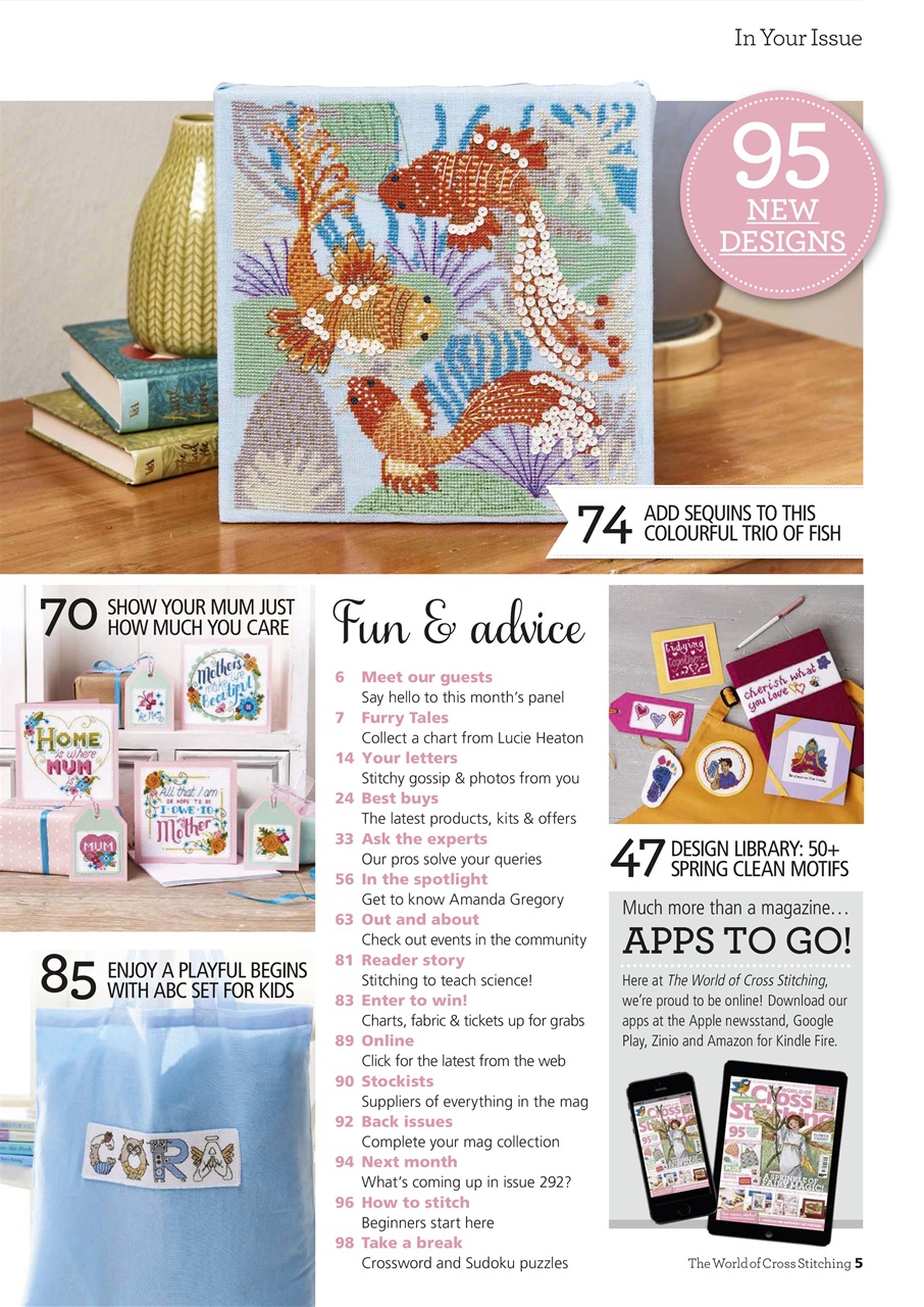 The World of Cross Stitching Preview Pages