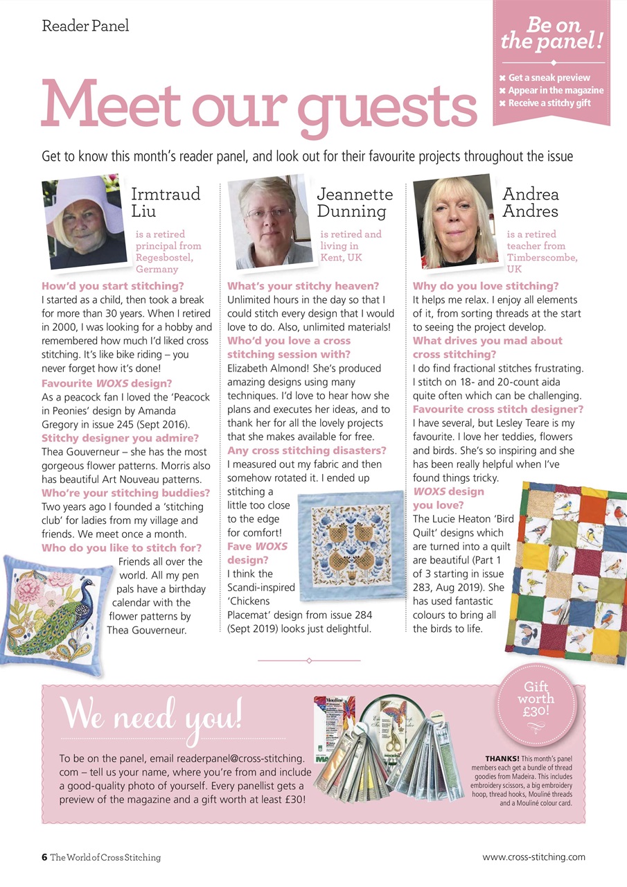 The World of Cross Stitching Preview Pages