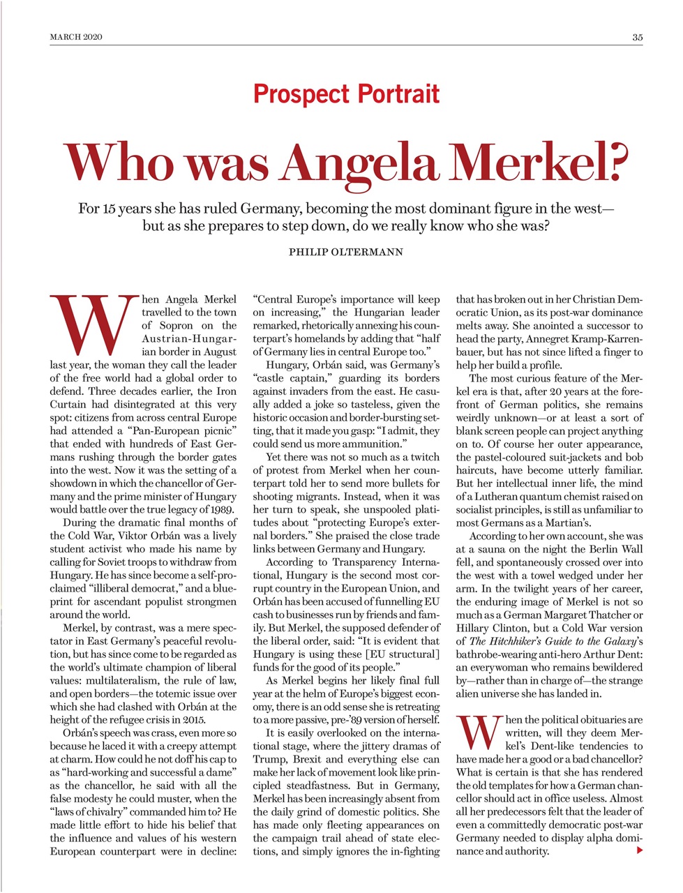 Prospect Magazine Preview Pages