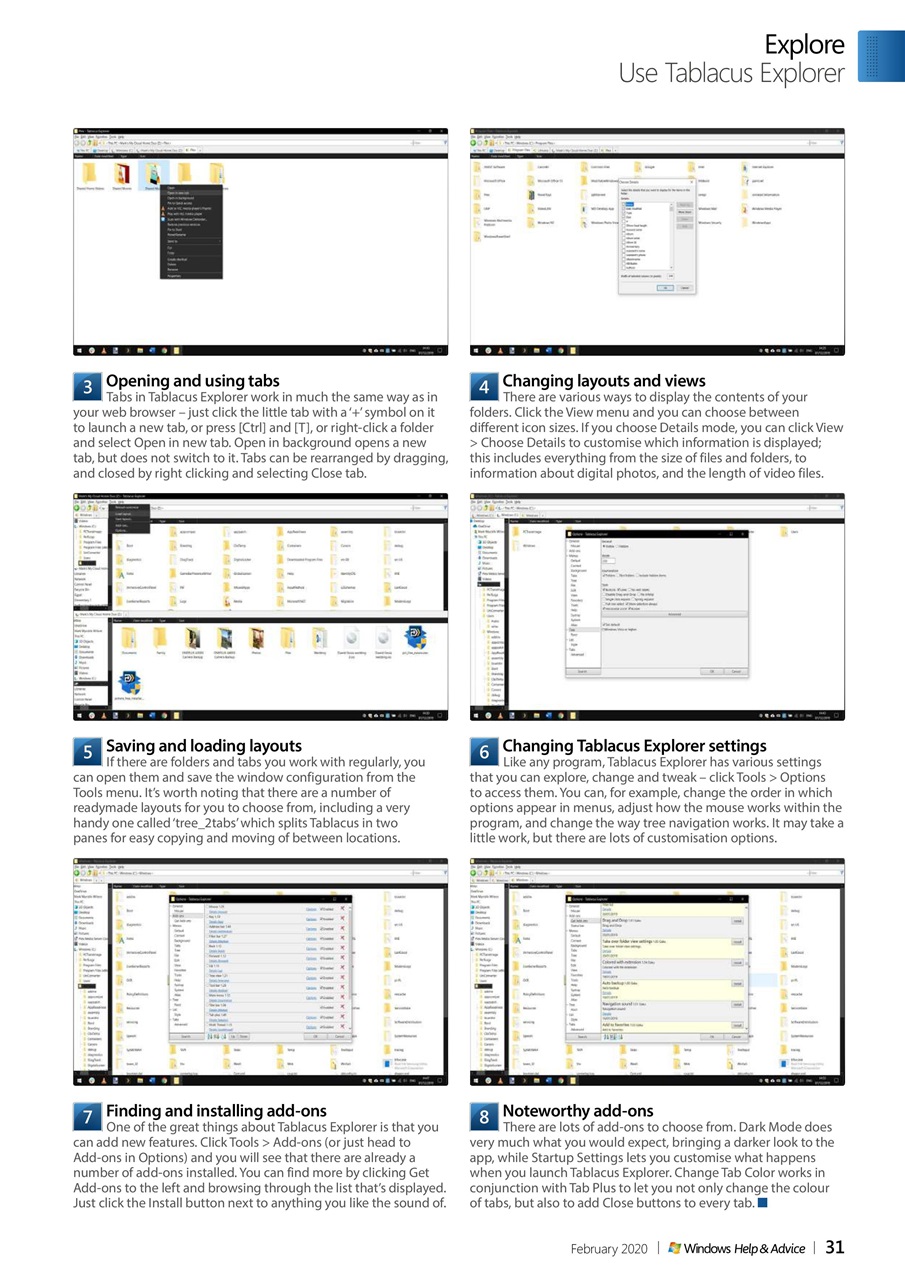 Windows Help & Advice Preview Pages