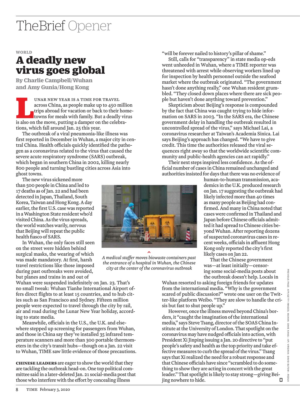 TIME Magazine Europe Preview Pages