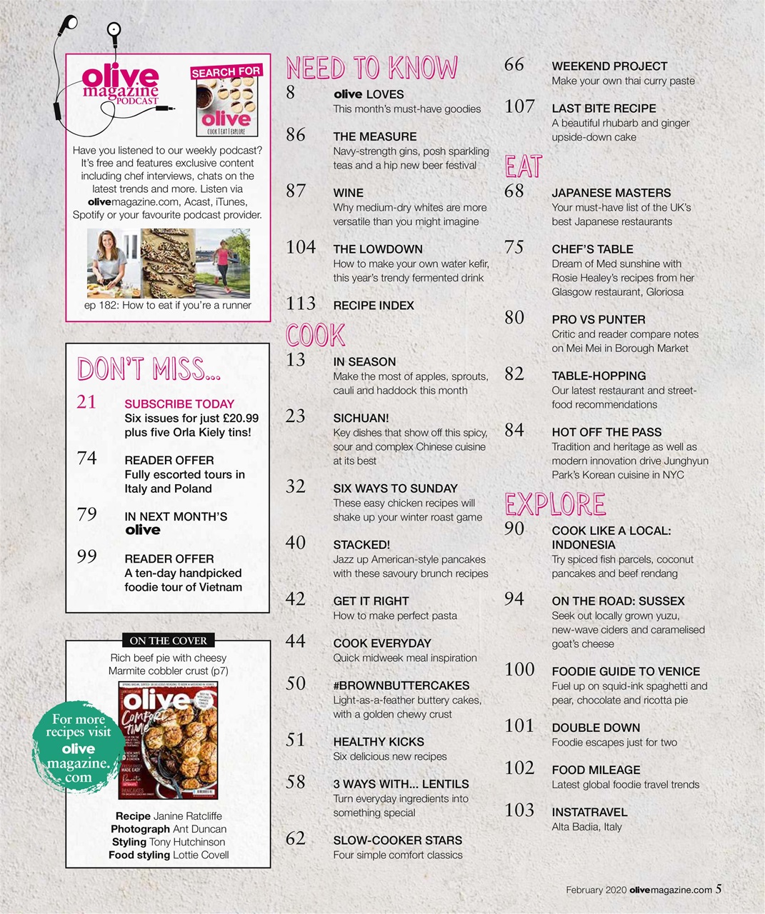 Olive Magazine Preview Pages