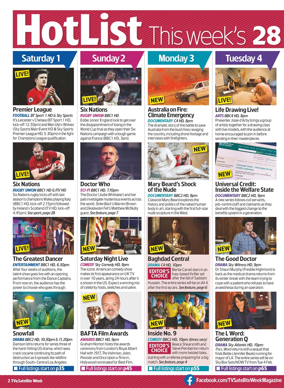 TV & Satellite Week Preview Pages