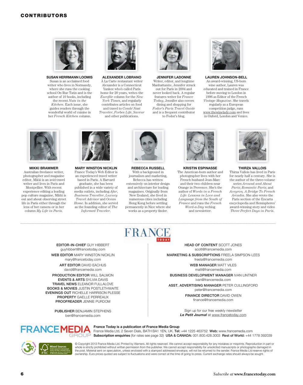 France Today Preview Pages