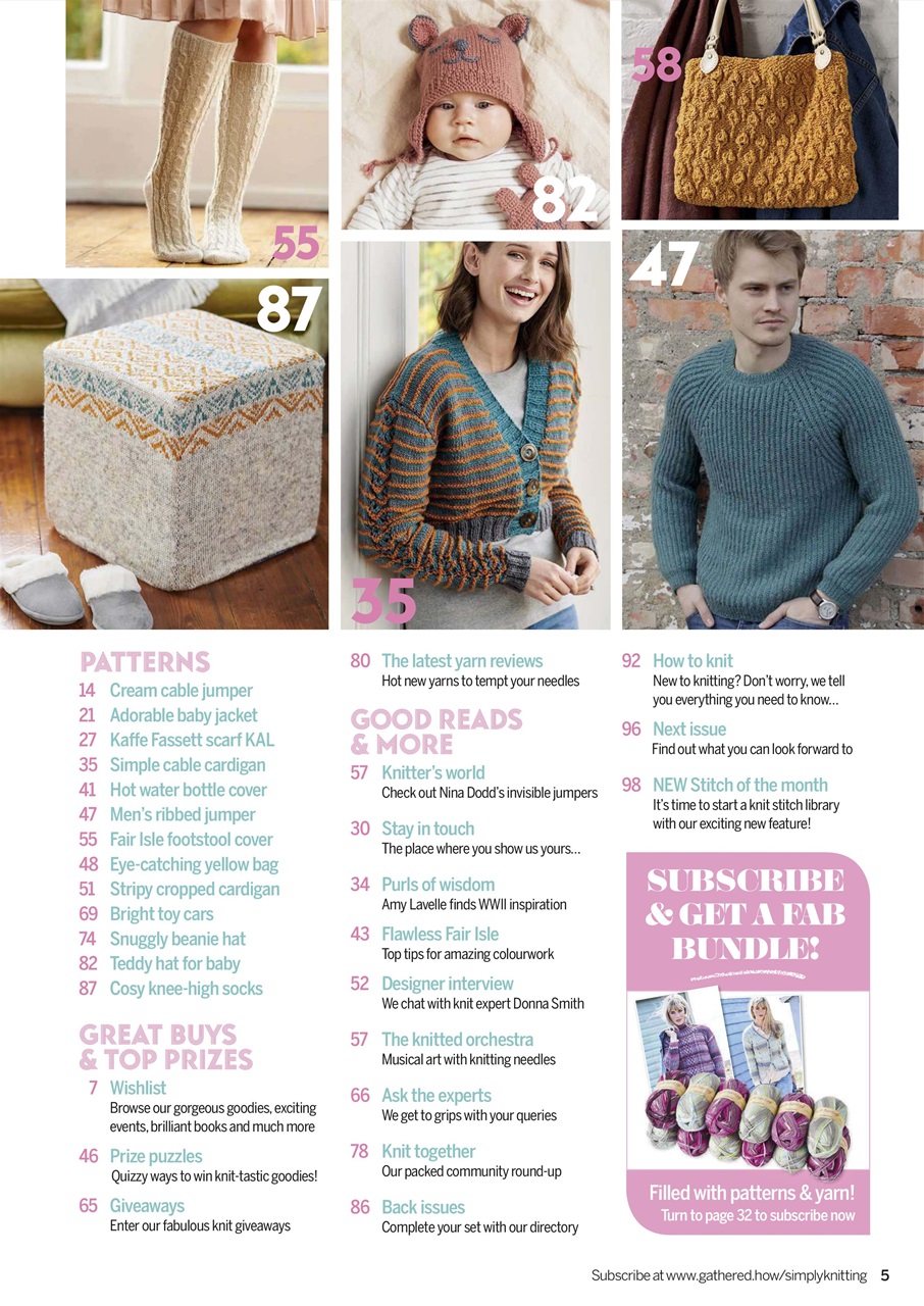 Simply Knitting Preview Pages