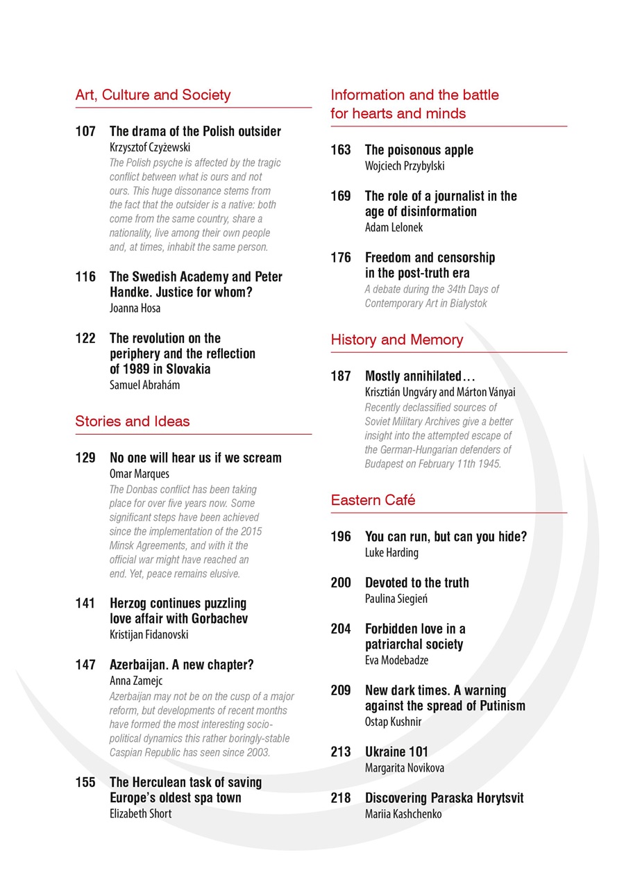 New Eastern Europe Preview Pages